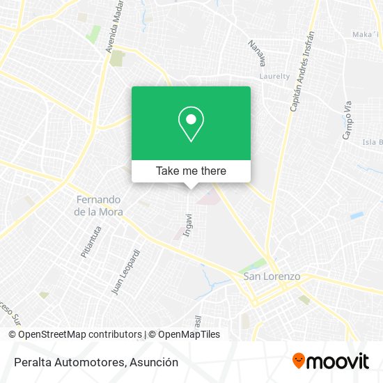 Mapa de Peralta Automotores