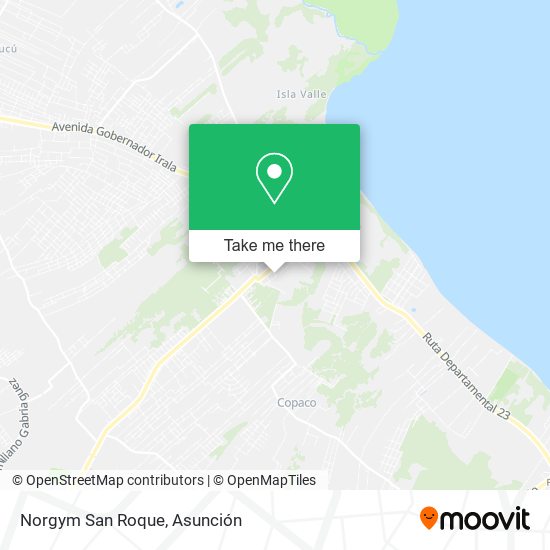 Norgym San Roque map