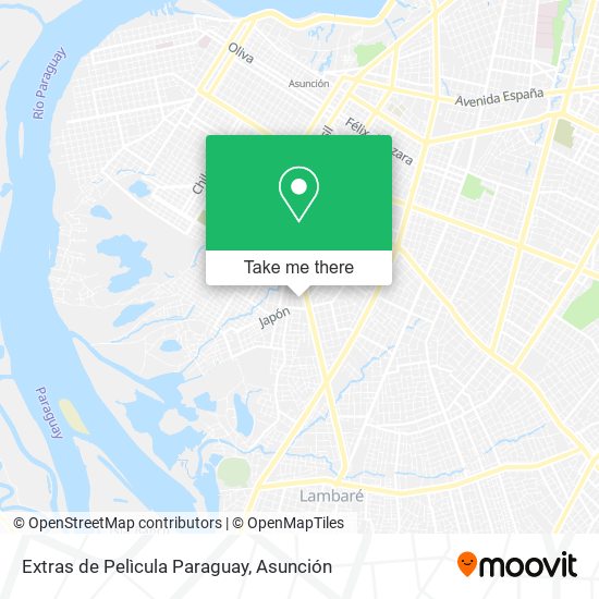 Extras de Pelìcula Paraguay map