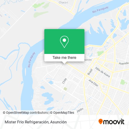 Mapa de Mister Frio Refrigeración