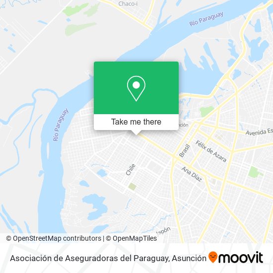 Asociación de Aseguradoras del Paraguay map