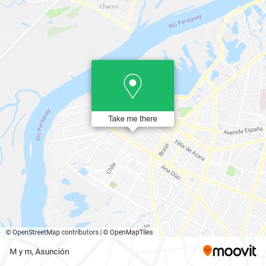 Mapa de M y m
