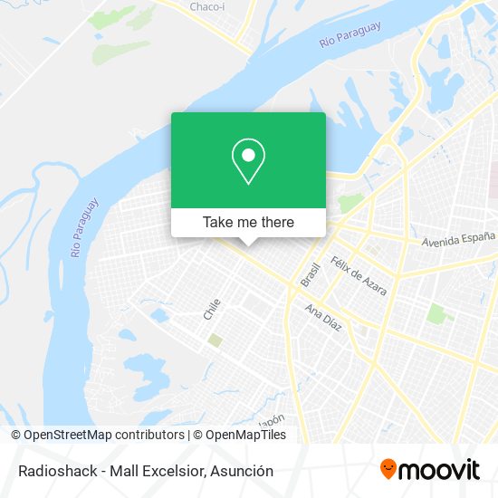 Radioshack - Mall Excelsior map