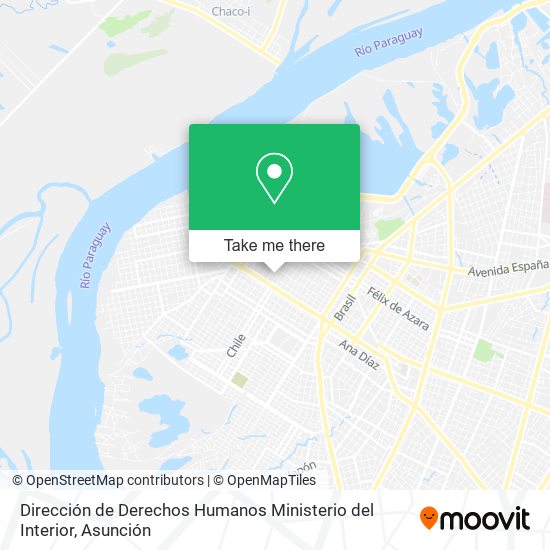 Mapa de Dirección de Derechos Humanos Ministerio del Interior