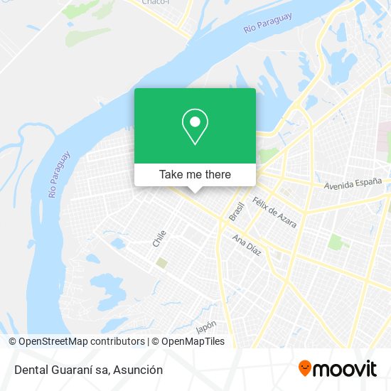 Dental Guaraní sa map