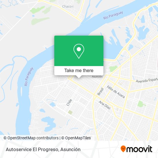 Autoservice El Progreso map