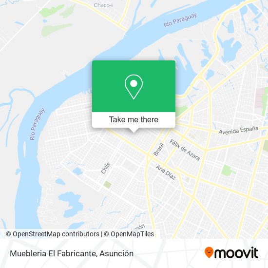 Mapa de Muebleria El Fabricante