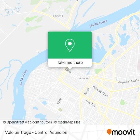 Mapa de Vale un Trago - Centro