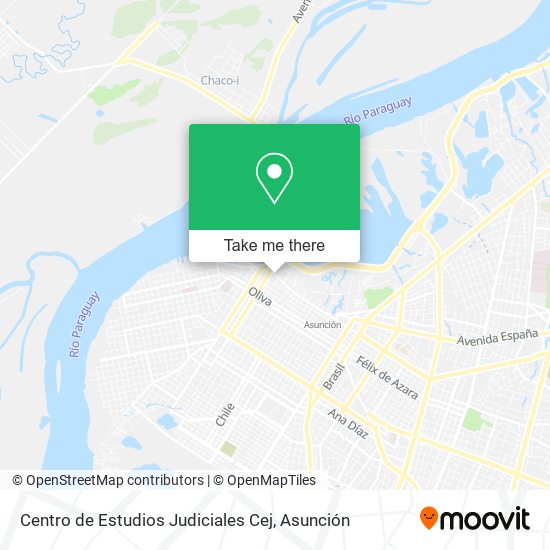 Mapa de Centro de Estudios Judiciales Cej