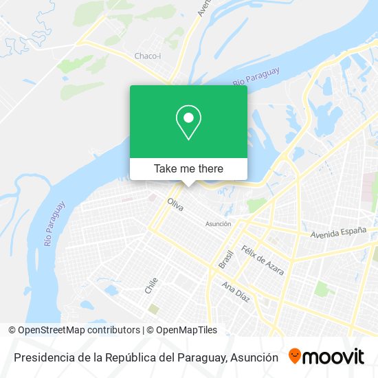 Presidencia de la República del Paraguay map