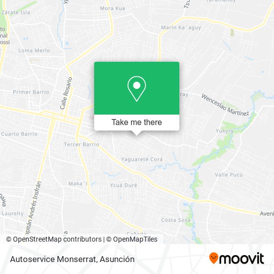Autoservice Monserrat map