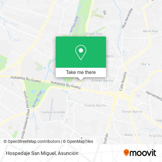 Hospedaje San Miguel map