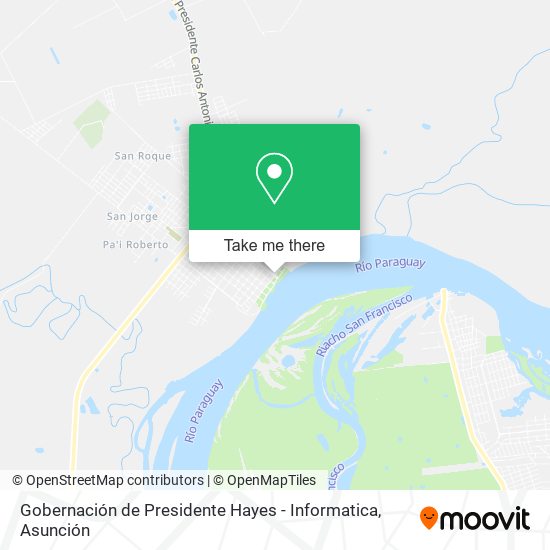 Gobernación de Presidente Hayes - Informatica map