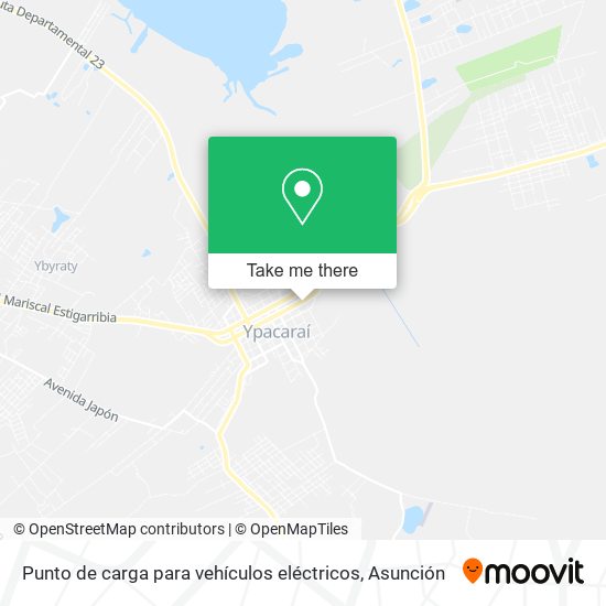 Punto de carga para vehículos eléctricos map