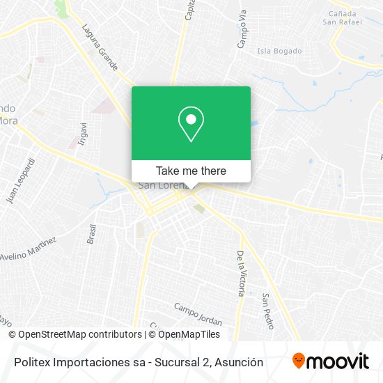Politex Importaciones sa - Sucursal 2 map