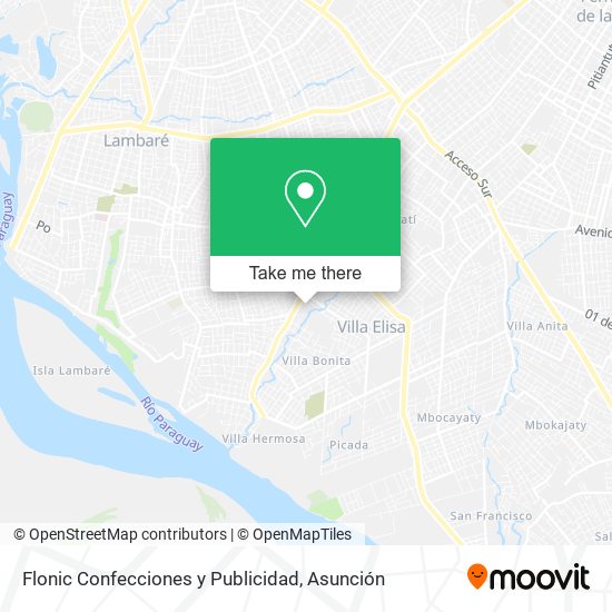 Mapa de Flonic Confecciones y Publicidad