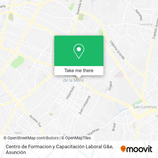 Centro de Formacion y Capacitación Laboral G&e map