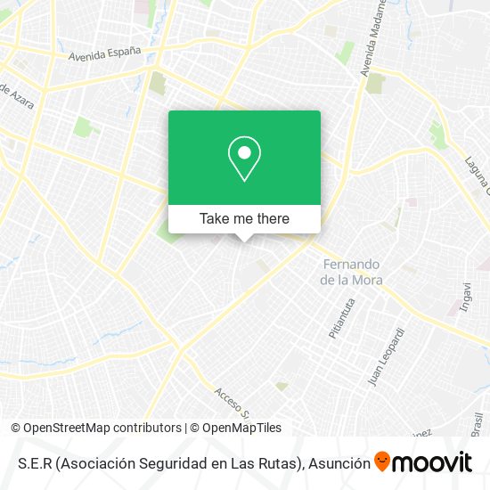 S.E.R (Asociación Seguridad en Las Rutas) map