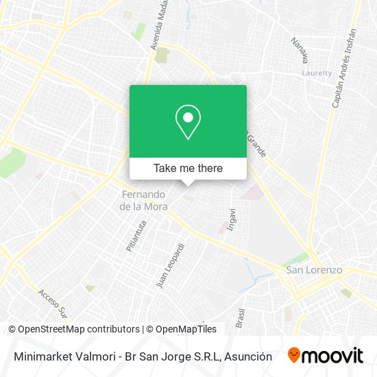 Minimarket Valmori - Br San Jorge S.R.L map