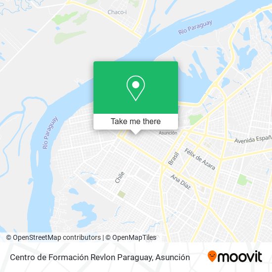 Mapa de Centro de Formación Revlon Paraguay