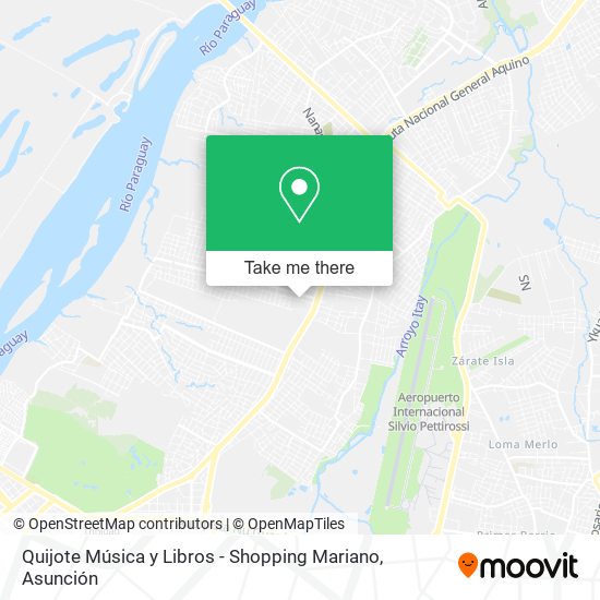 Quijote Música y Libros - Shopping Mariano map