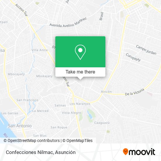 Mapa de Confecciones Nilmac