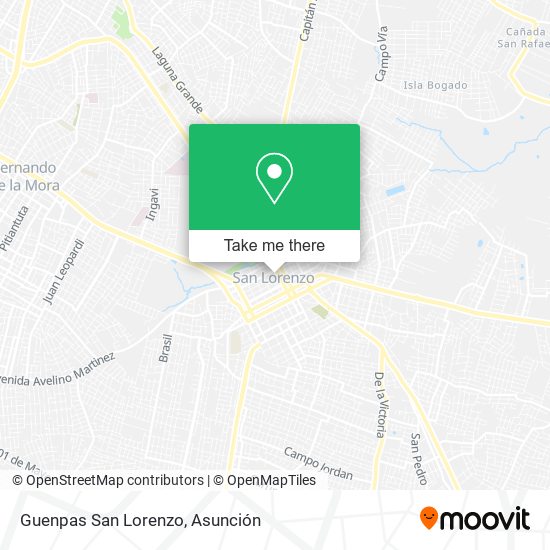 Mapa de Guenpas San Lorenzo