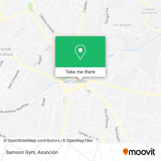 Mapa de Samson Gym