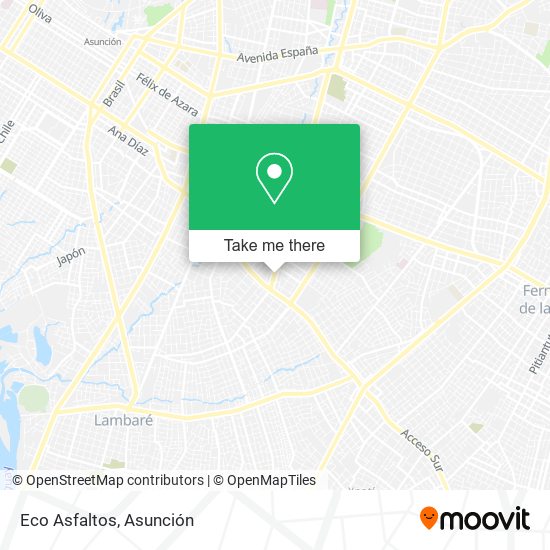 Mapa de Eco Asfaltos