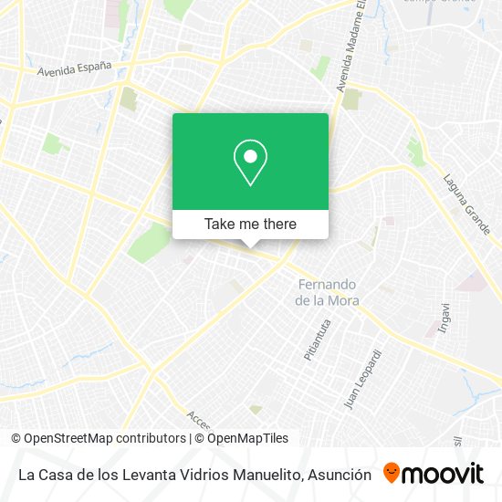 Mapa de La Casa de los Levanta Vidrios Manuelito
