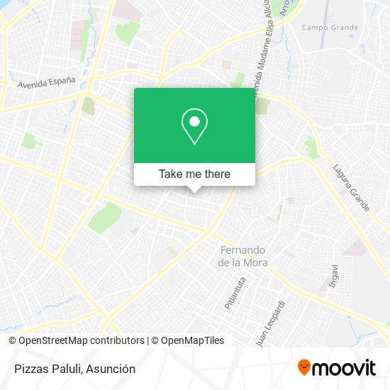 Mapa de Pizzas Paluli