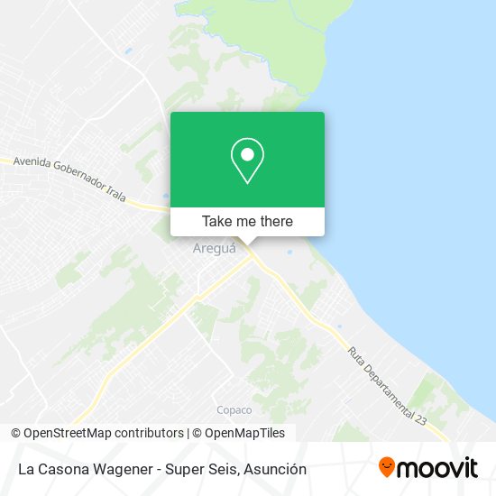 Mapa de La Casona Wagener - Super Seis