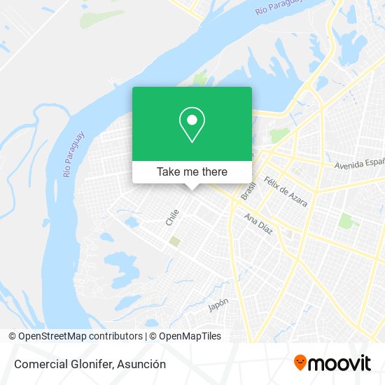 Mapa de Comercial Glonifer
