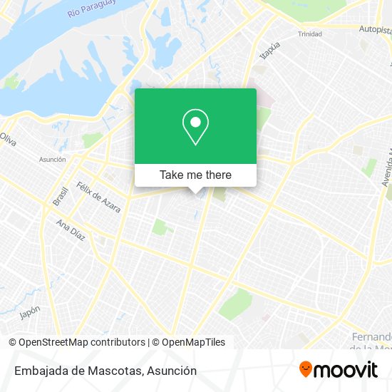 Mapa de Embajada de Mascotas