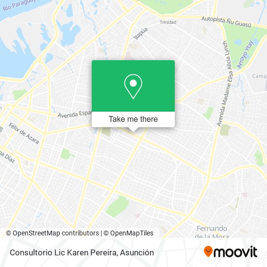 Mapa de Consultorio Lic Karen Pereira