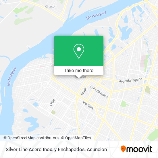 Mapa de Silver Line Acero Inox. y Enchapados