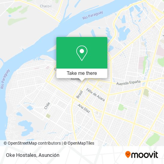 Mapa de Oke Hostales