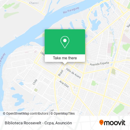 Mapa de Biblioteca Roosevelt - Ccpa