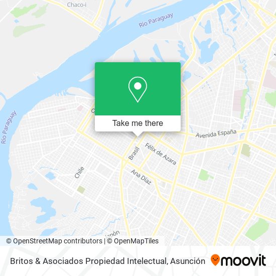 Mapa de Britos & Asociados Propiedad Intelectual