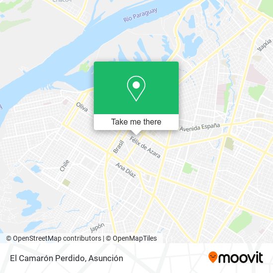 Mapa de El Camarón Perdido