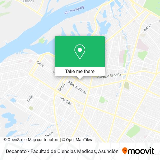 Mapa de Decanato - Facultad de Ciencias Medicas
