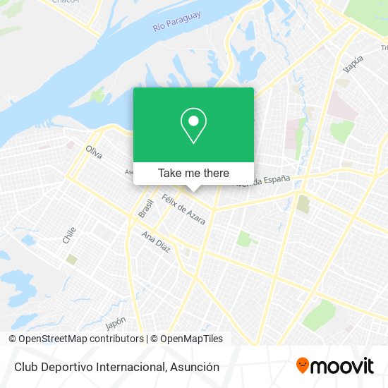 Mapa de Club Deportivo Internacional