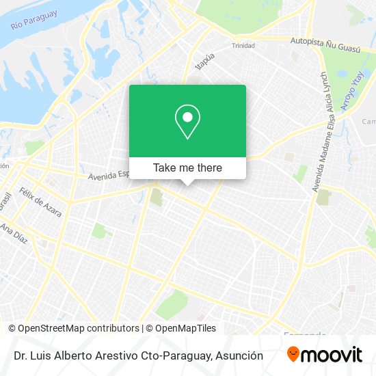 Mapa de Dr. Luis Alberto Arestivo Cto-Paraguay