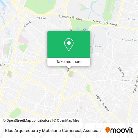 Mapa de Blau Arquitectura y Mobiliario Comercial