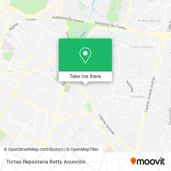 Mapa de Tortas Repostería Betty