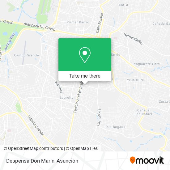 Mapa de Despensa Don Marín