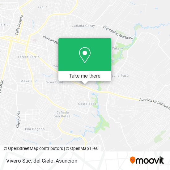 Mapa de Vivero Suc. del Cielo