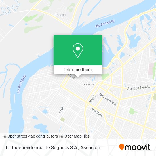 Mapa de La Independencia de Seguros S.A.