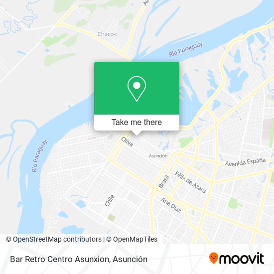 Mapa de Bar Retro Centro Asunxion