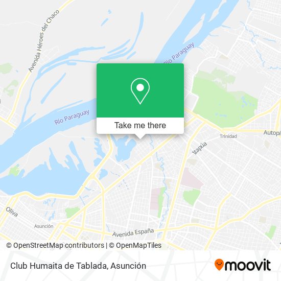 Mapa de Club Humaita de Tablada